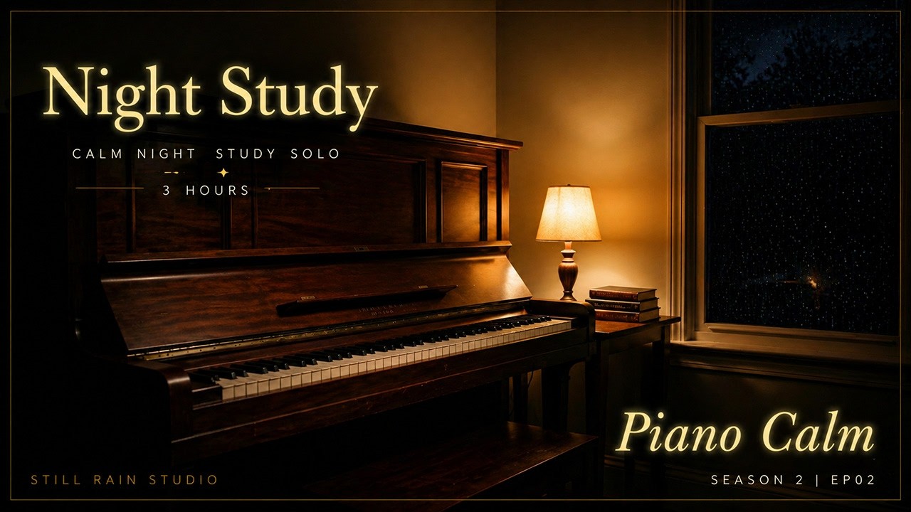 Still Rain Studio — Season 2 EP02 | Warm Desk Piano — Calm Night Study Solo