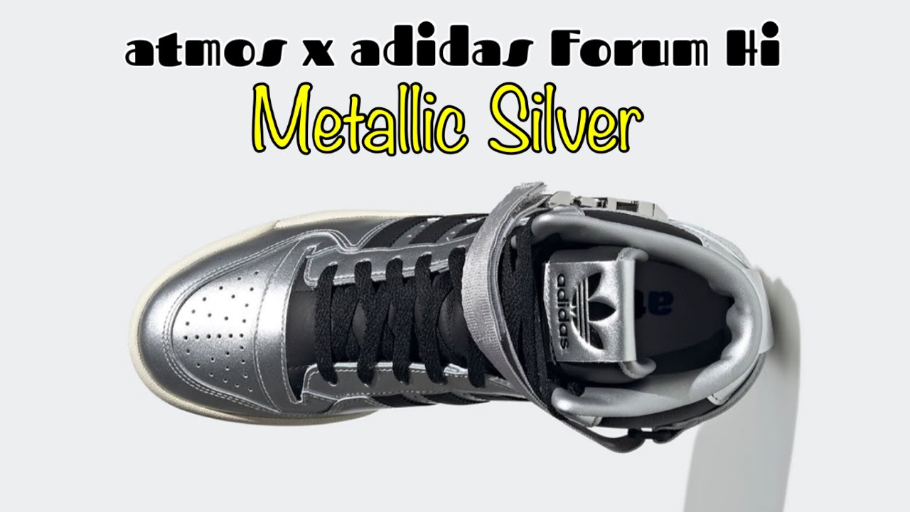 METALLIC SILVER 2022 atmos x adidas Forum Hi