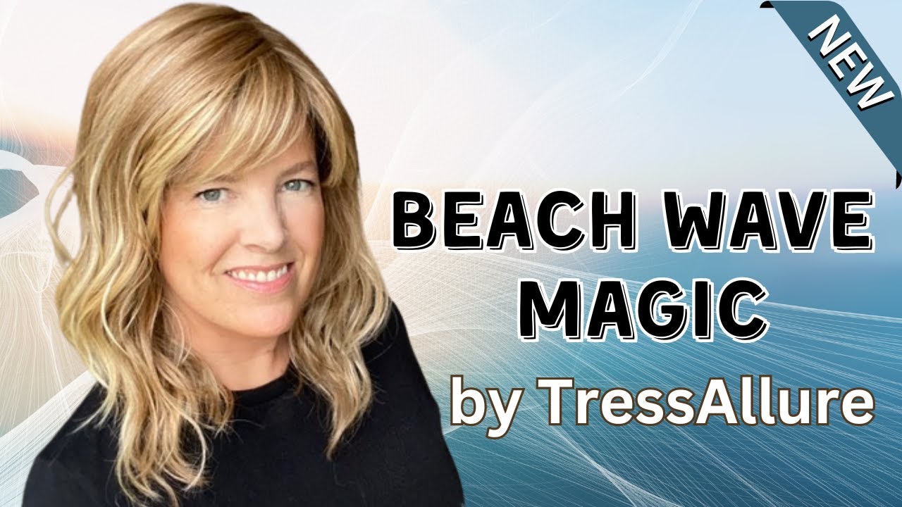 BEACH WAVE MAGIC by TressAllure in 14/26/R10, Wig Review, Color & New Fiber Details, Styling Options