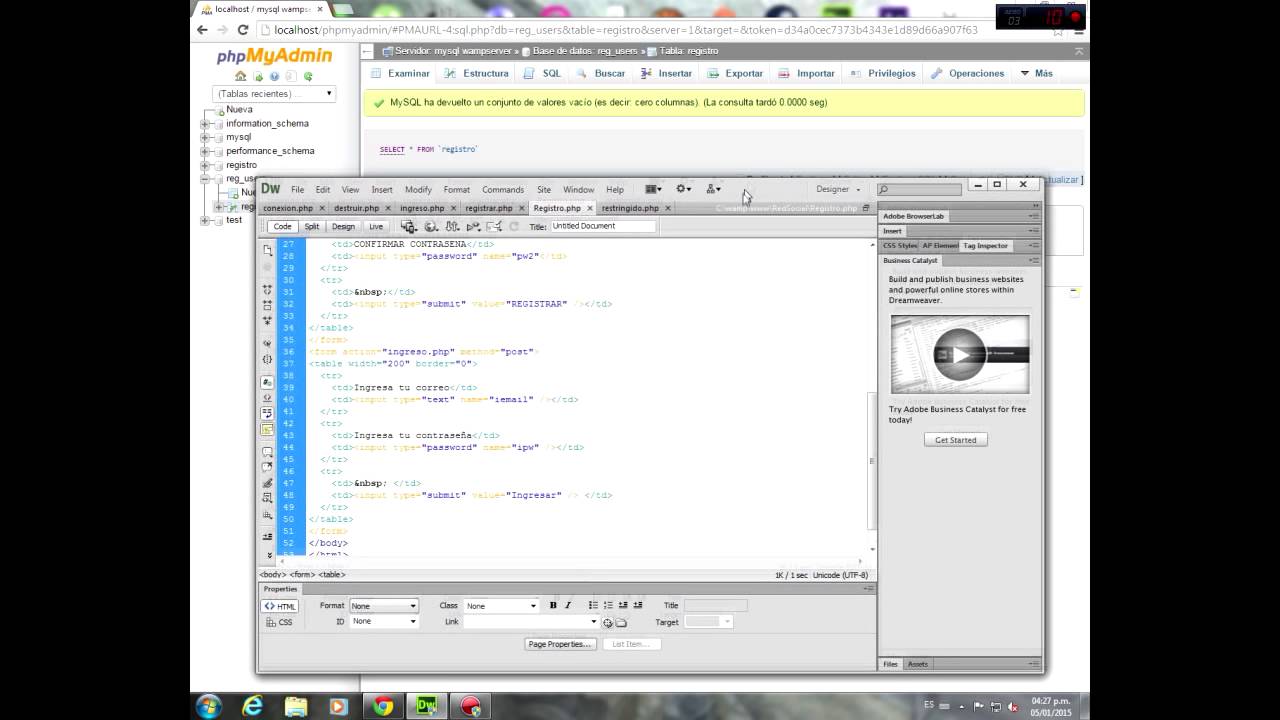 DEMOSTRACION || Base de Red Social (Proyecto en PHP)
