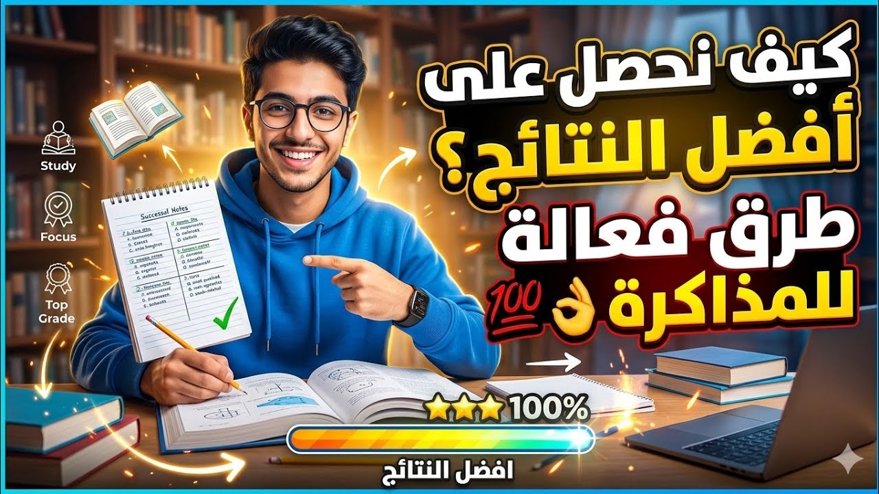 كيف نحصل على افضل النتائج طرق فعالة للمذاكرة💯👌