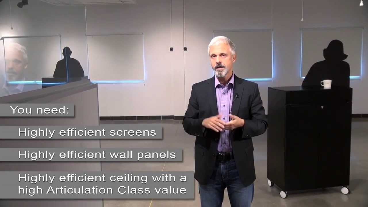 Solutions to open plan office acoustics