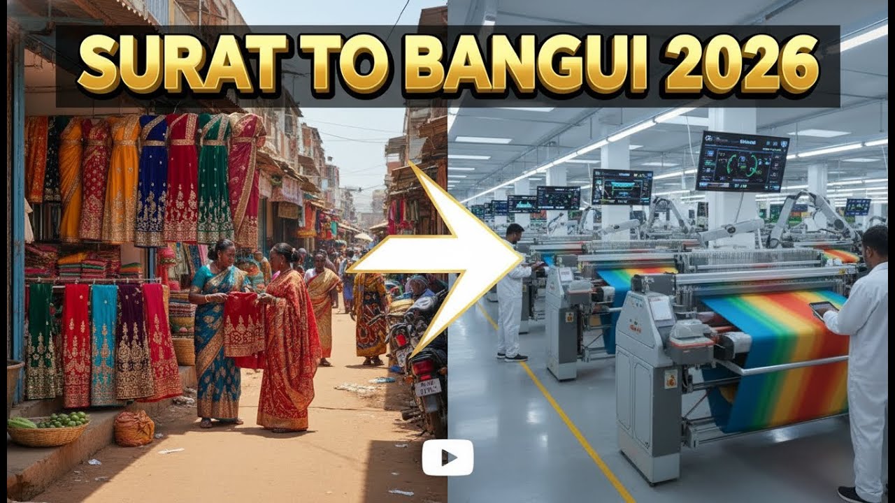 Surat to Bangui: Direct Factory Saree Supply