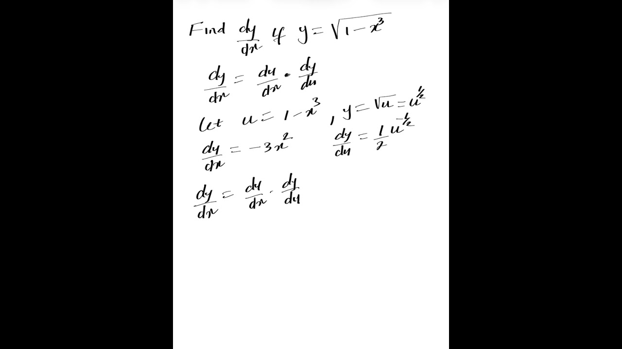 Chain Rule Explained Clearly | Differentiating √(1 − x³)