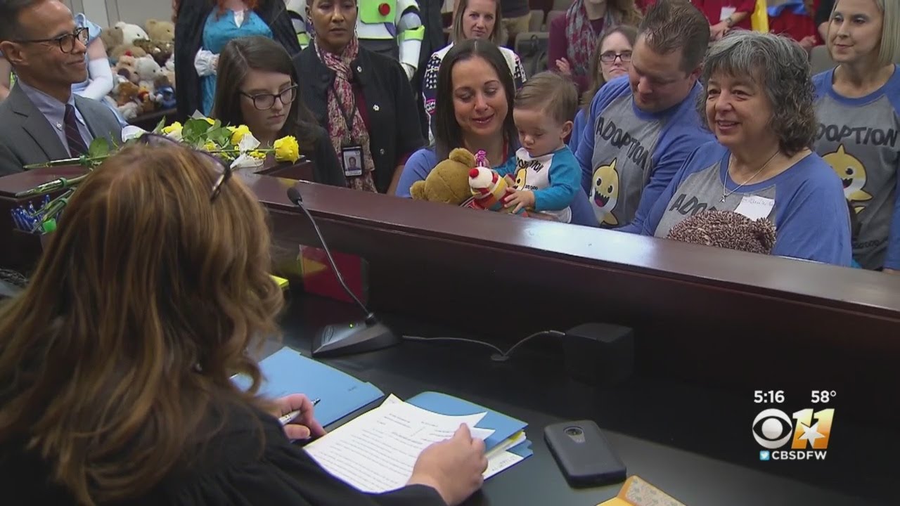 Happy Tears In Tarrant County Courtroom On Adoption Day