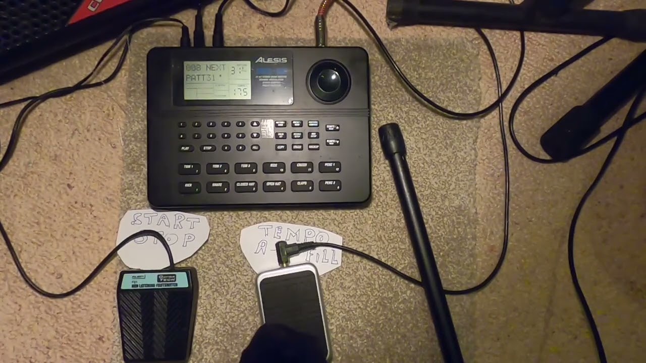 Alesis SR-16 Live Pattern Play Example 1 