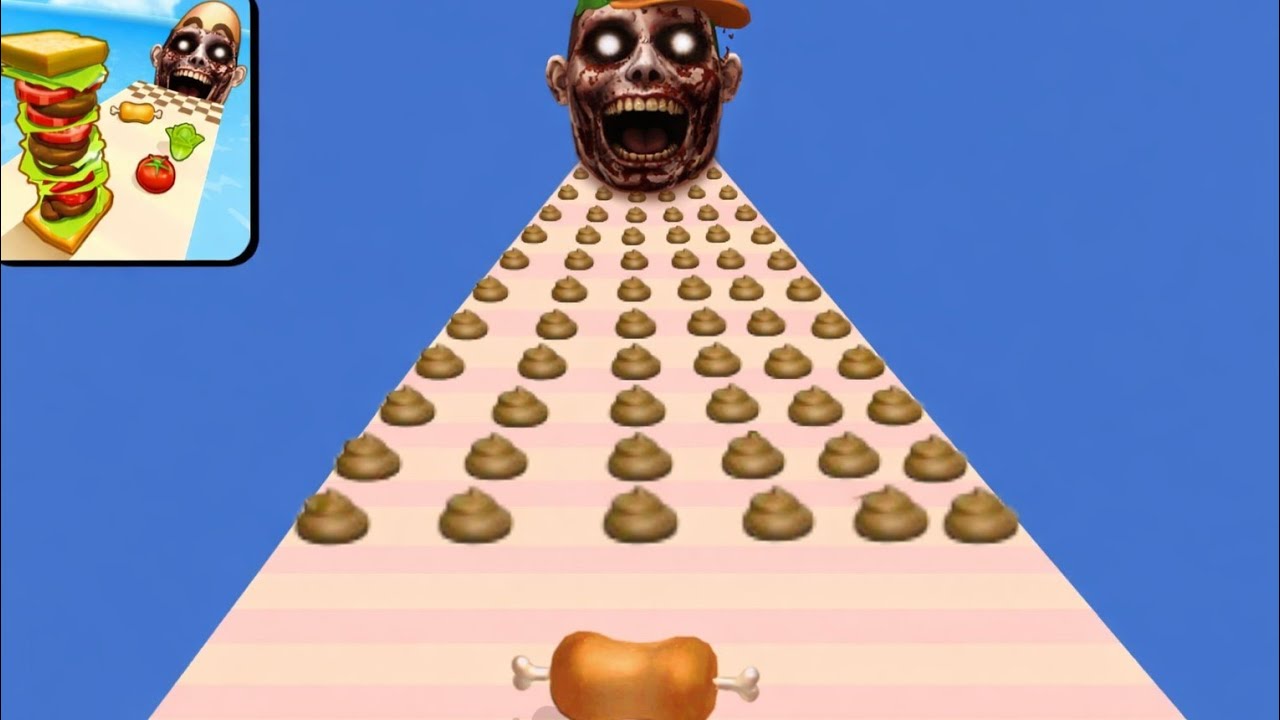 Sandwich Runner Game - All Levels Gameplay Walkthrough VS Ragdoll Break Game Satisfying(iOS Android)