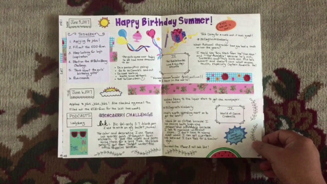 June 2017 Bullet Journal Flip-Through