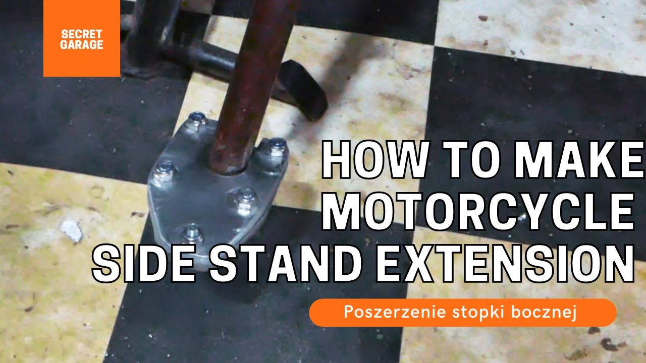 Jak zrobić poszerzenie stopki bocznej motocykla?