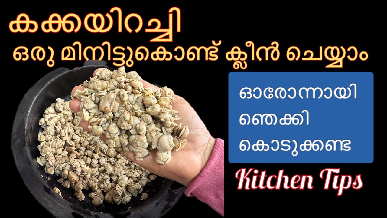 ഈ സൂത്രം ചെയ്താൽ മതി ഒരു മിനിറ്റ് കൊണ്ട് കക്കഇറച്ചി ക്ലീൻ ചെയ്യാം | Simple Method | Clam Meat