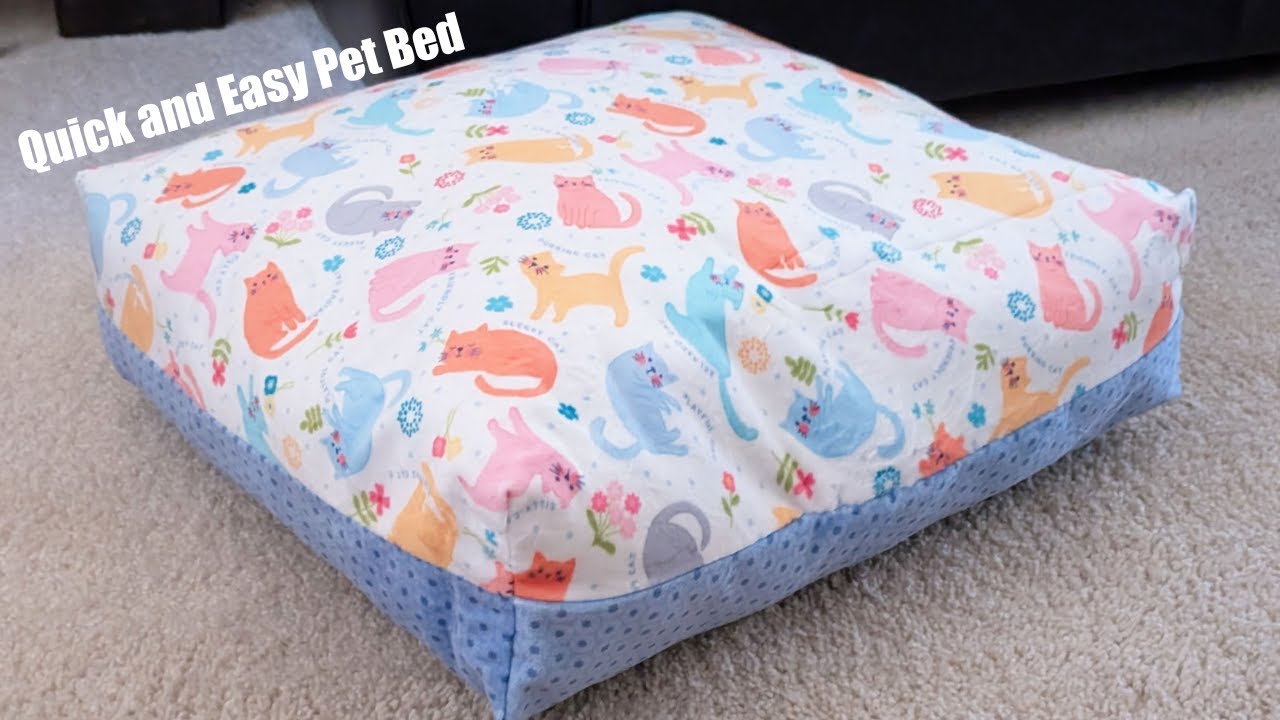 DIY Cuddle Up Pet Bed Tutorial | Soft & Snuggly with QT Fabrics Minky!