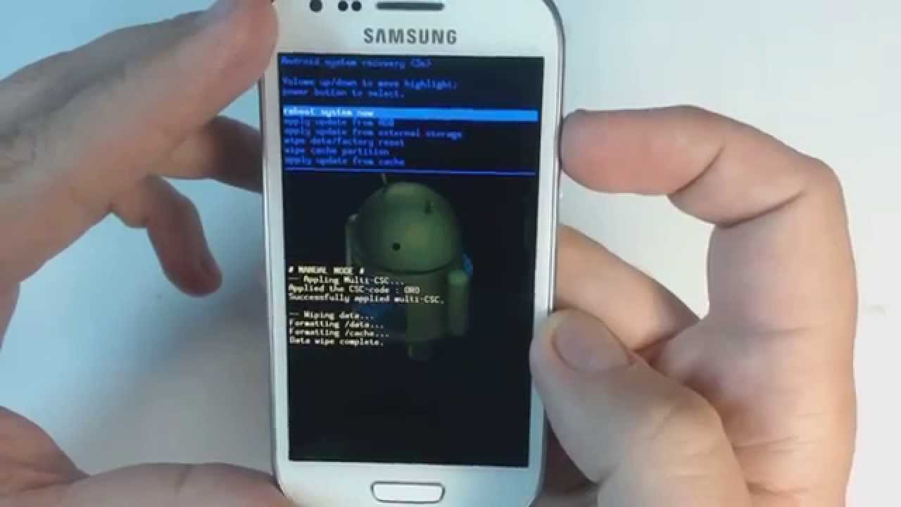 samsung galaxy S3 mini GT 18190 format atma
