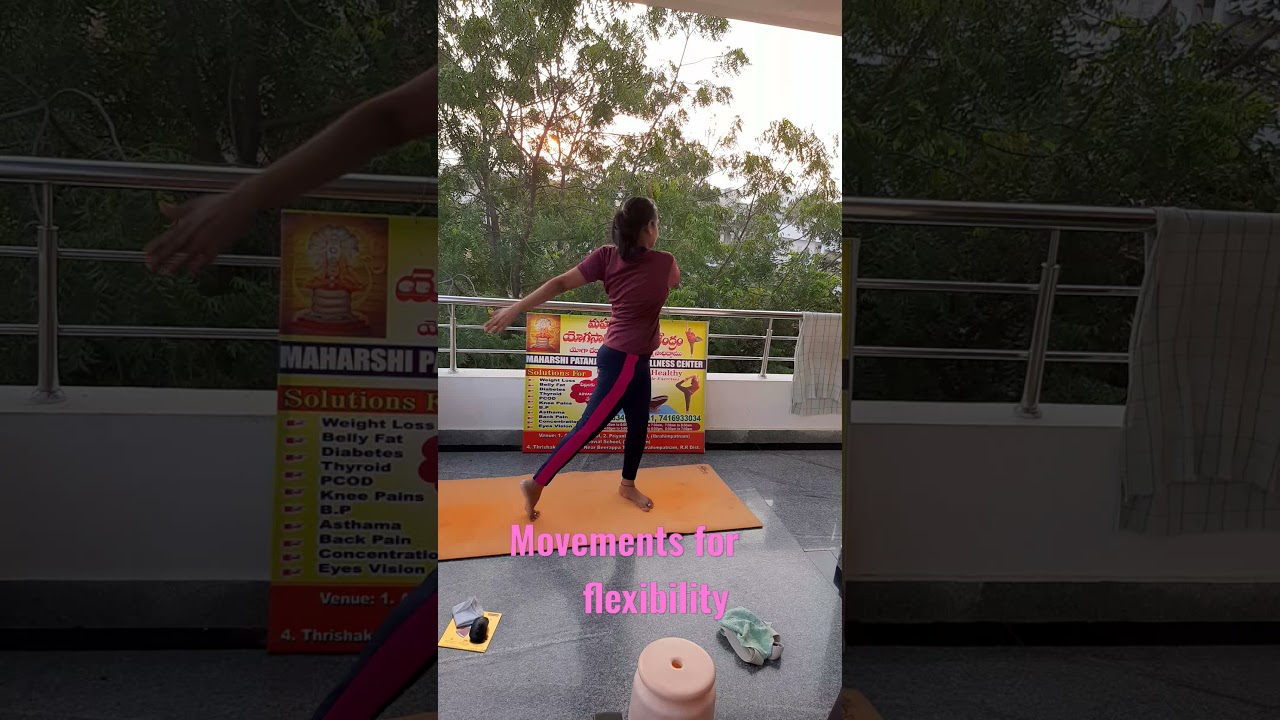 Simple Yoga movements for flexibility  # Backpain relief # Yoga Dance# Yoga teacher VasanthaLakshmi