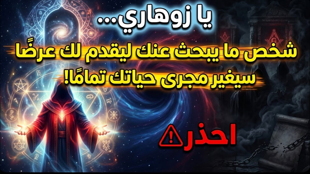 أيها الزوهري... شخص ما يبحث عنك ليقدم لك عرضاً سيغير مسار حياتك بالكامل! 