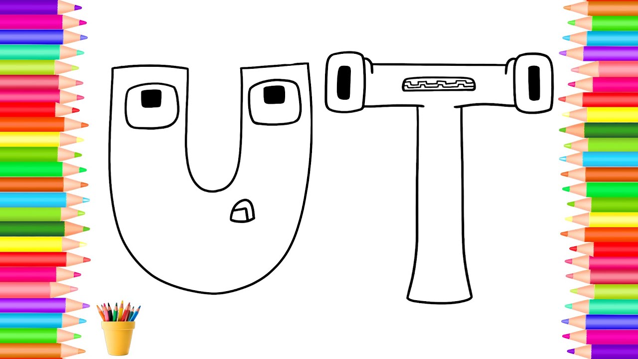 Alphabet Lore Coloring pages  How to color Alphabet Lore  drawing and coloring PAGE