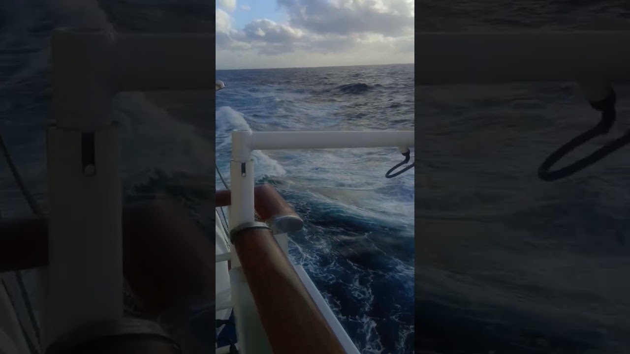 sea view during heavy wind & current 