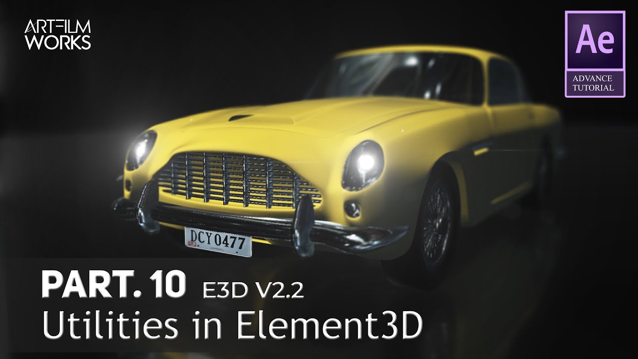 How to use  Utilities Option in Element 3D V2.2 | Part 10 | After Effects Hindi Tutorial