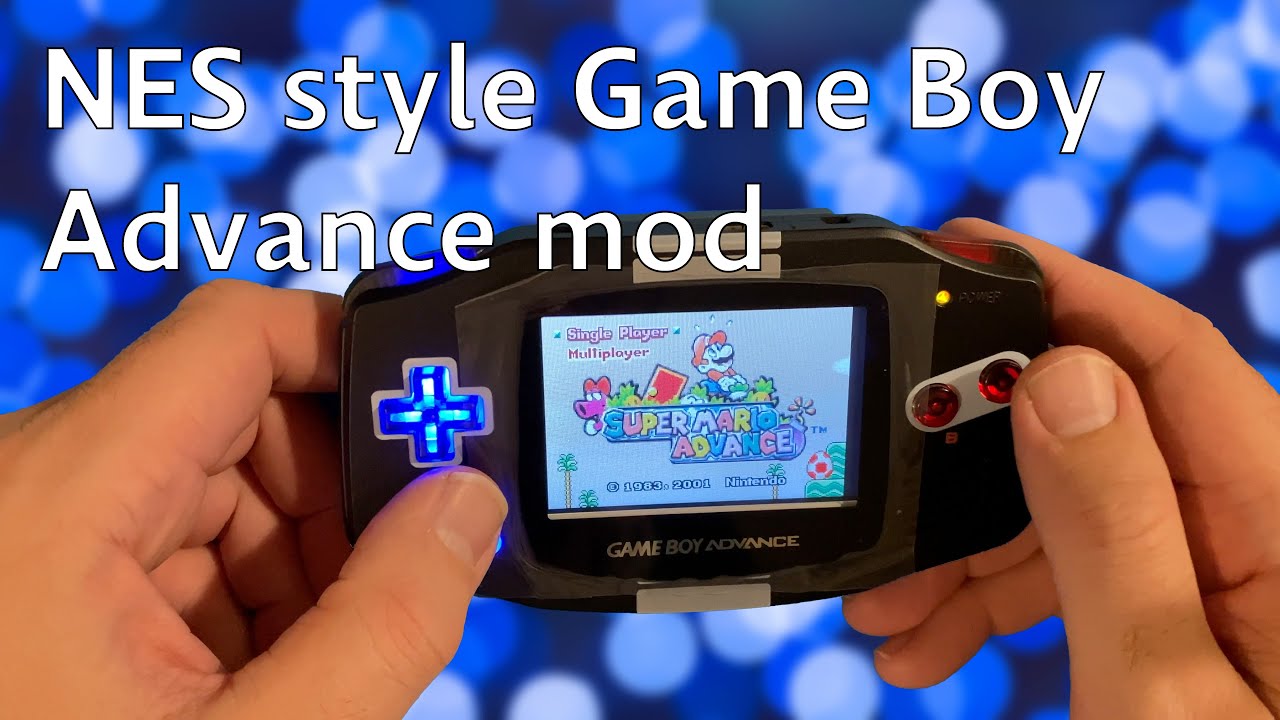 NES style Game Boy Advance mod