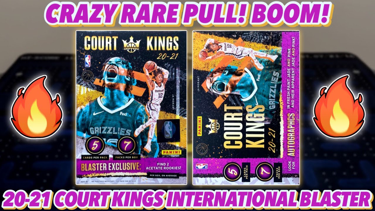 CRAZY RARE PULL!🔥 | 2020-21 Panini Court Kings Basketball International Blaster Box Review