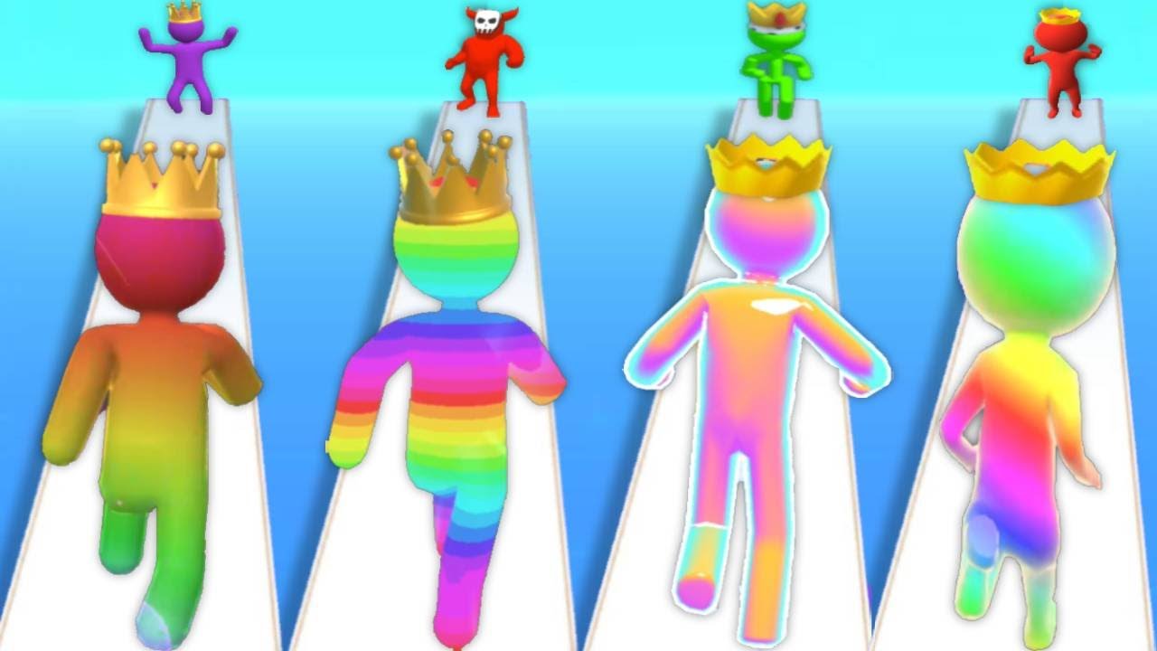 GIANT RUSH vs COLOR RUN STICKMAN vs SIZE UP vs SOLO LEVELING - Quadruple Game