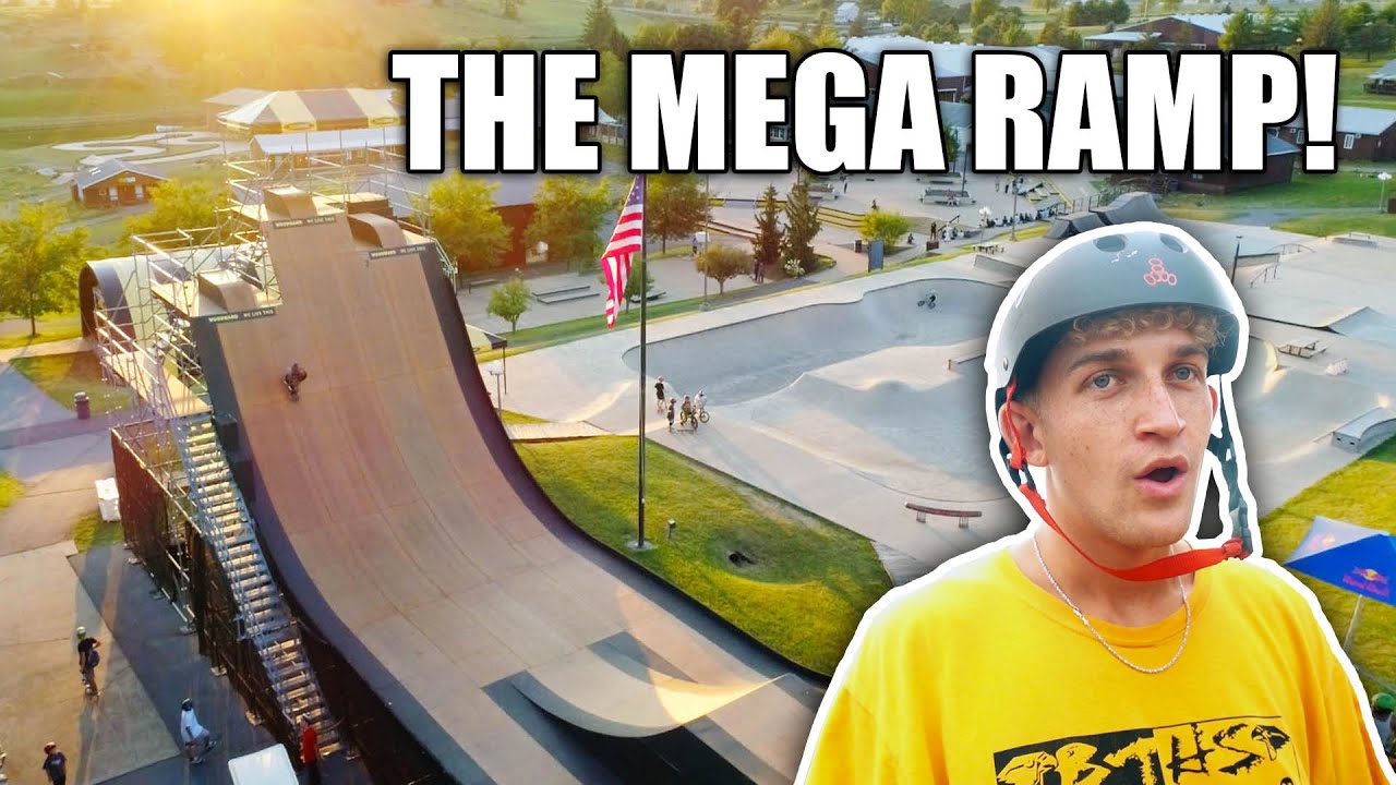 SKATING THE MEGA RAMP FOR THE FIRST TIME! (Woodward East Mega Ramp) | Woodward Vlog 2