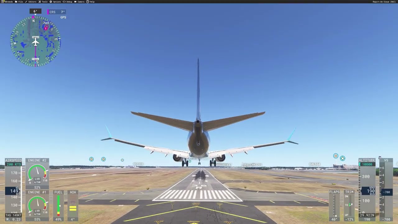 Landing at (KMCO) Orlando intl. Airport