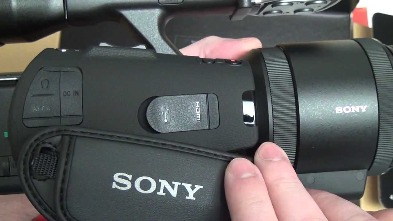 Sony NEX-VG30 Unboxing
