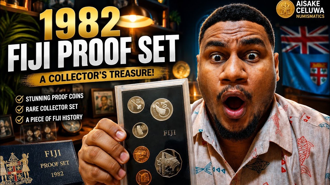 1982 Fiji Proof Set 🇫🇯 | A Stunning Collector's Treasure from the Reserve Bank of Fiji