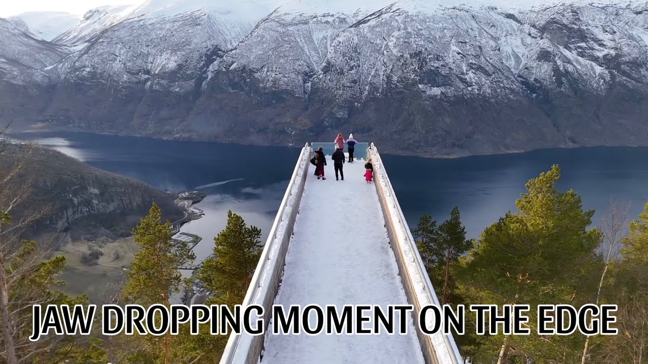 JAW DROPPING MOMENT ON THE EDGE OF A MOUNTAIN..