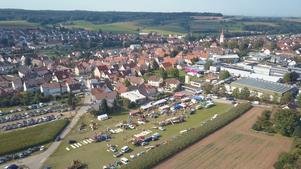 Die Gemeinde Ilsfeld aus der Luft