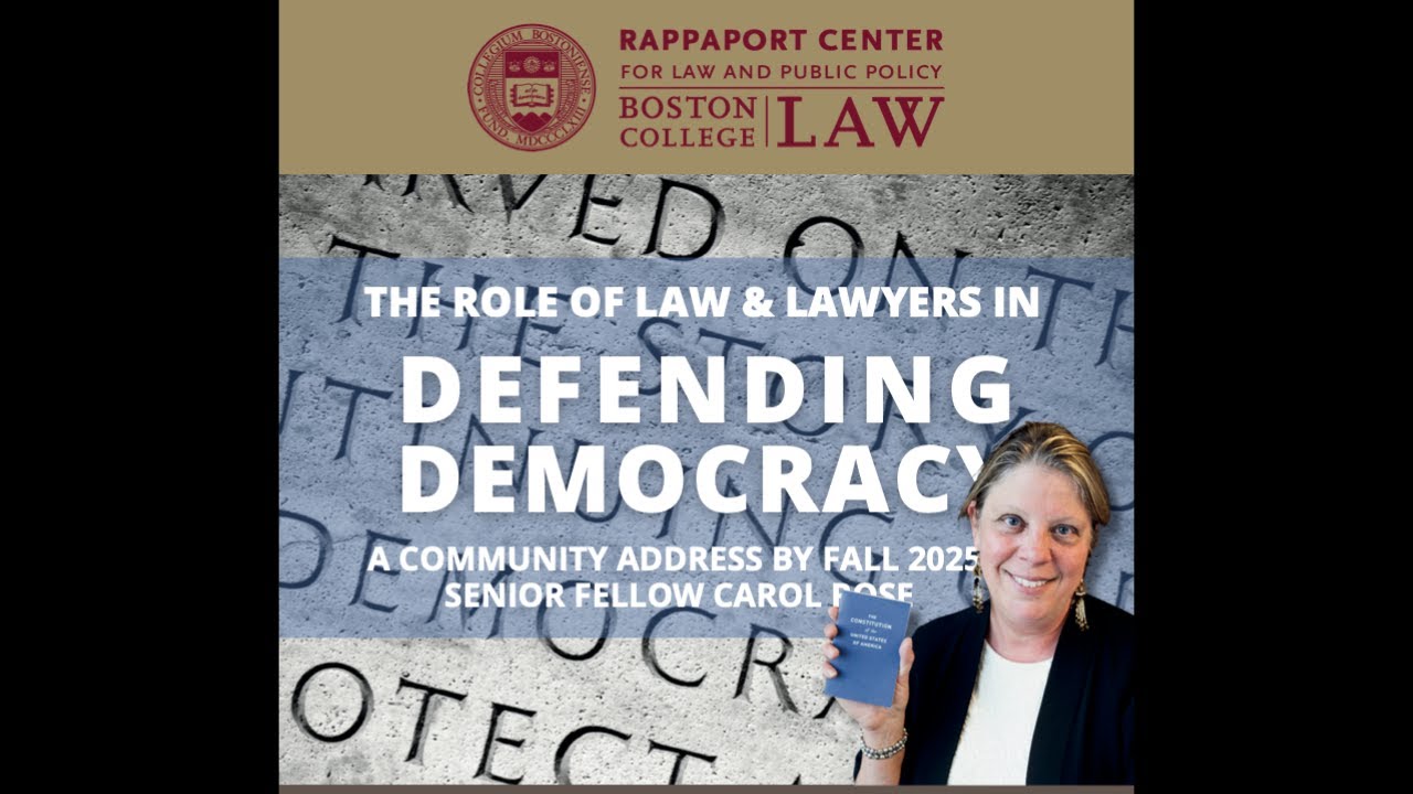 The Role of Law and Lawyers in Defending Democracy