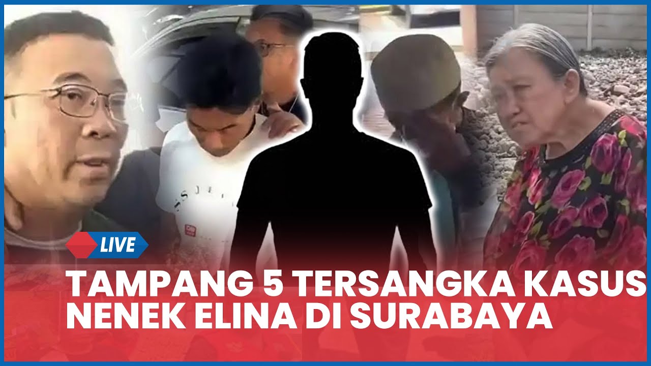 🔴 Tampang 5 Pengeroyok Nenek Elina di Surabaya, Tangan Diborgol saat Diringkus
