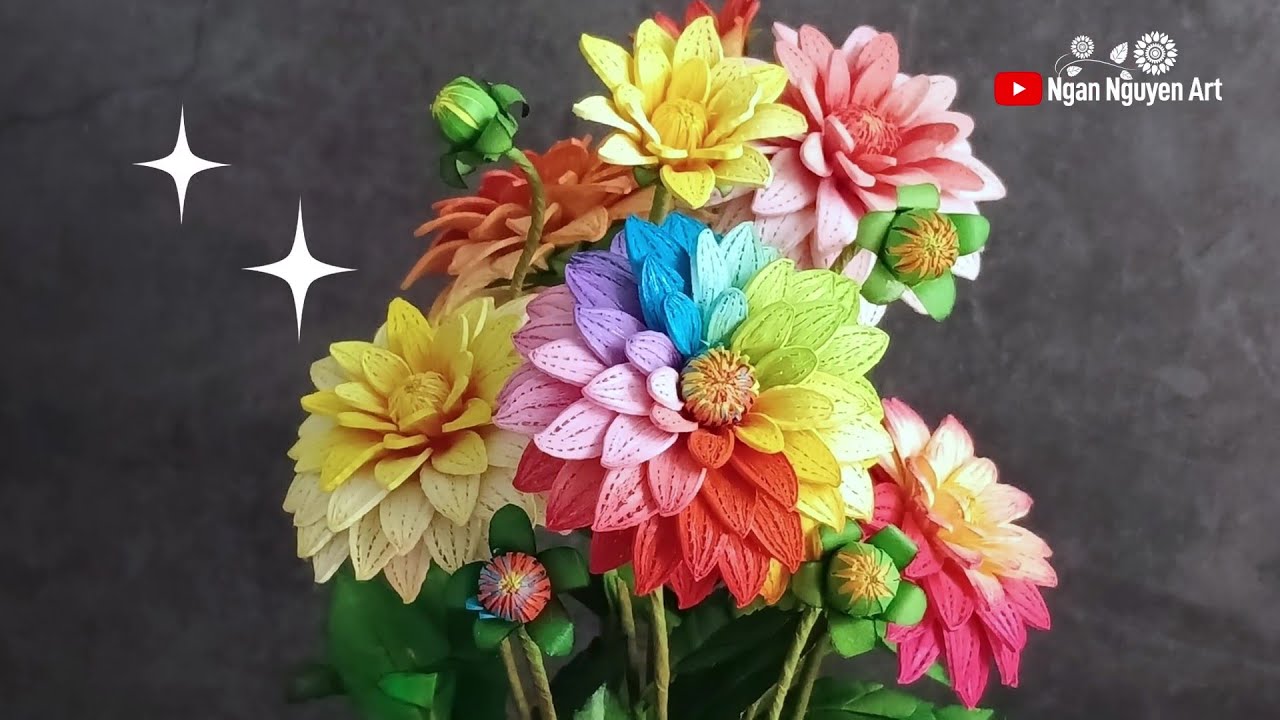 Quilling Dahlia VER 2025 | DIY