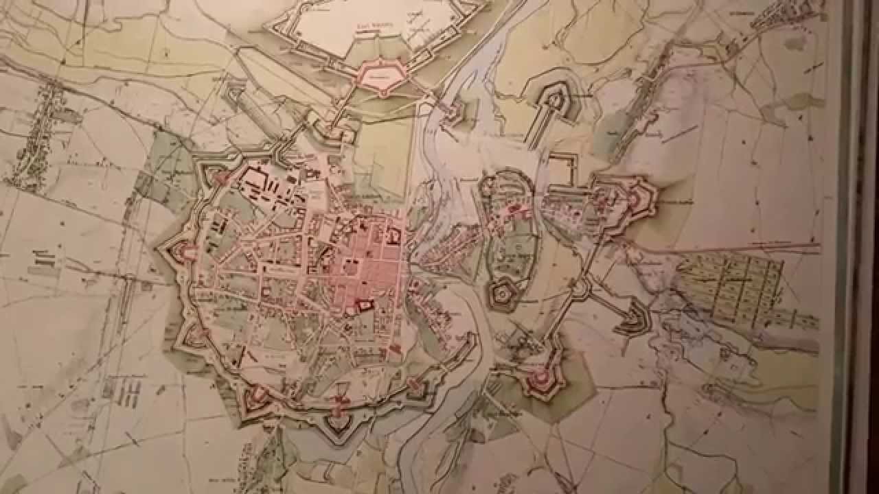 Śluza Katedralna, Poznań, Ostr&oacute;w Tumski, stara mapa Poznania