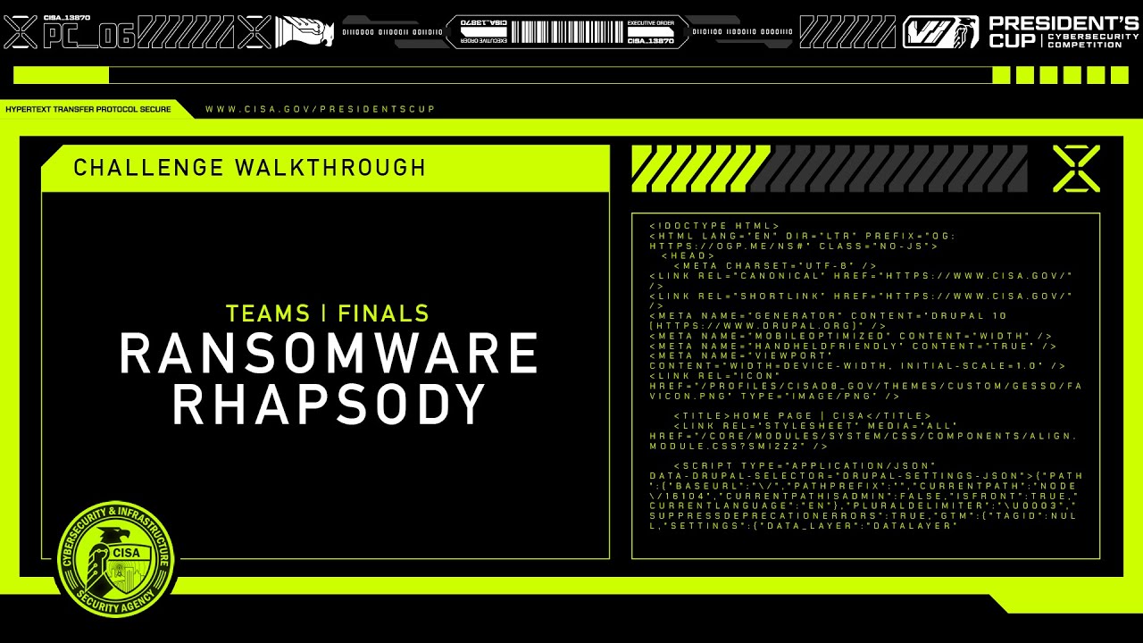 PC6 Walkthrough: Ransomware Rhapsody