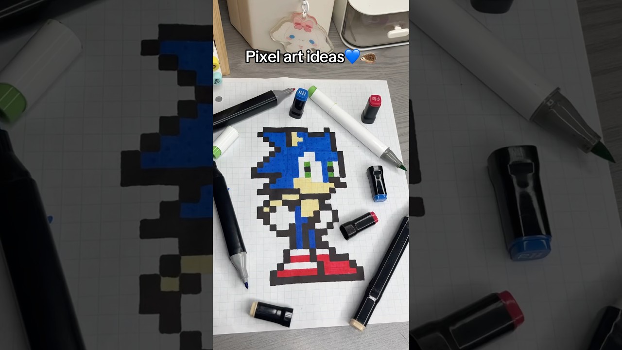 🦔Pixel art ideas💙 #sonic #art #drawing #pixar #pixelart #pixelartideas ￼