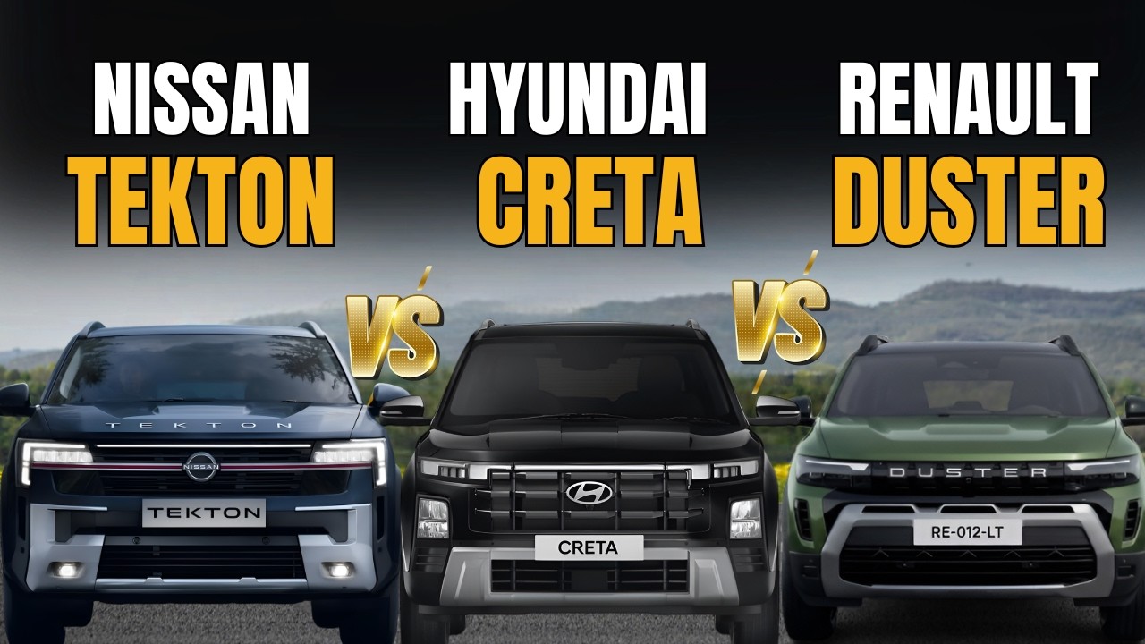 Nissan Tekton vs Hyundai Creta vs Renault Duster | Which is Best ?