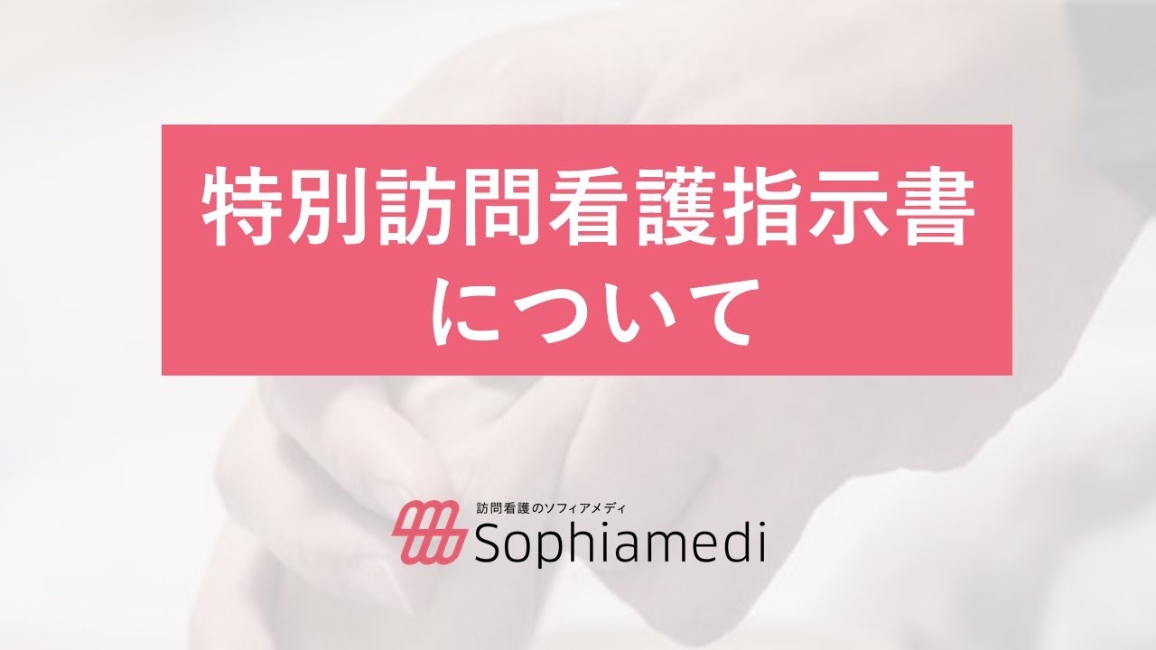特別訪問看護指示書について