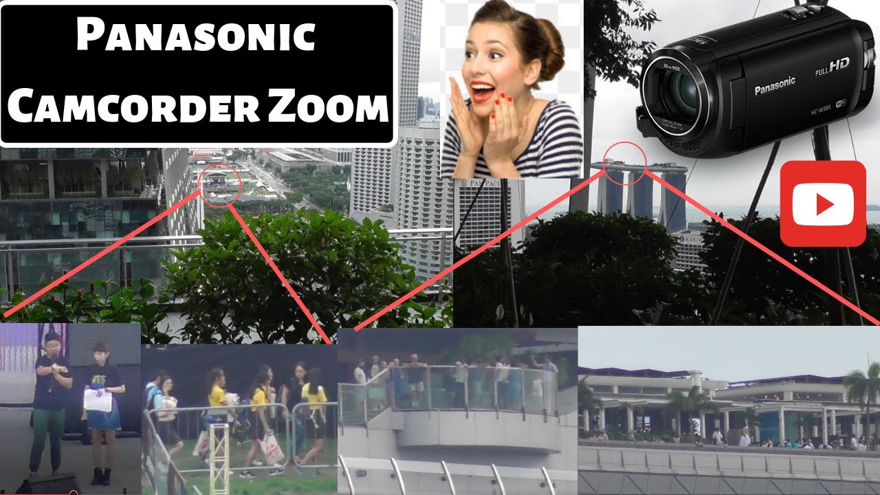 Panasonic HC-W585 camcorder Zoom and Video testing (Singapore)
