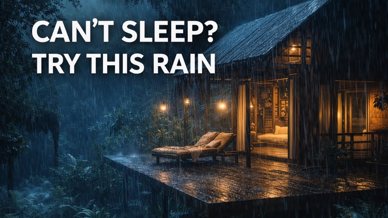 Calm Heavy Rain for Deep Sleep & Relaxation | Cinematic Rain Ambience (No Music)
