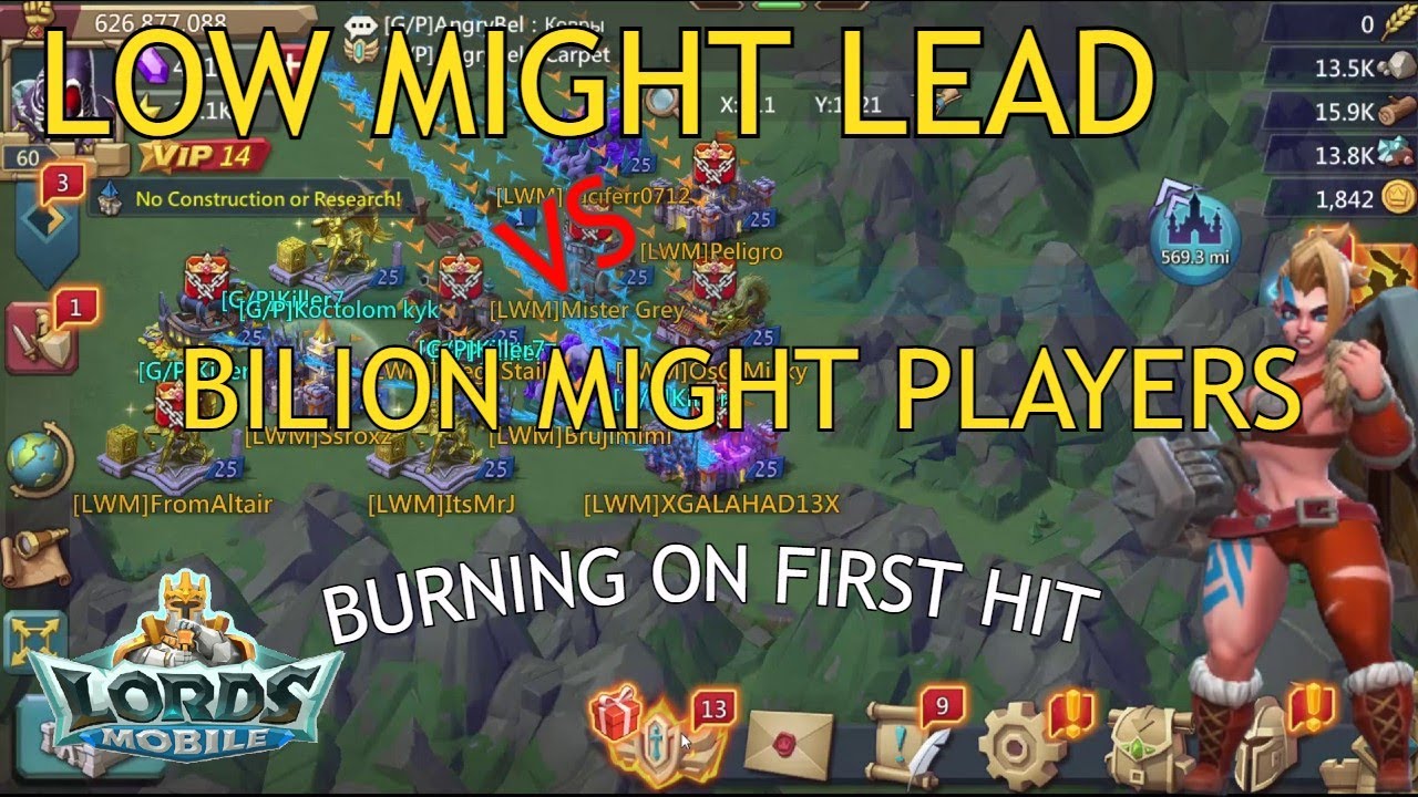 Lords Mobile low might rally lead burning 1 bilion might online T5 players on first hit!