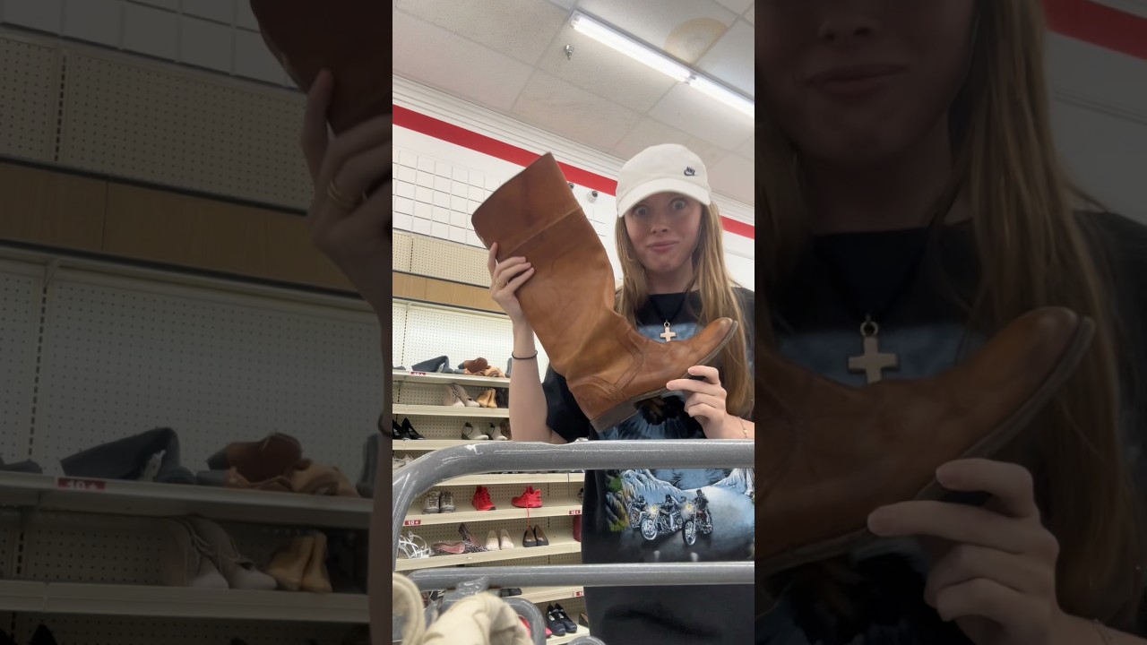 I thrifted Frye boots!