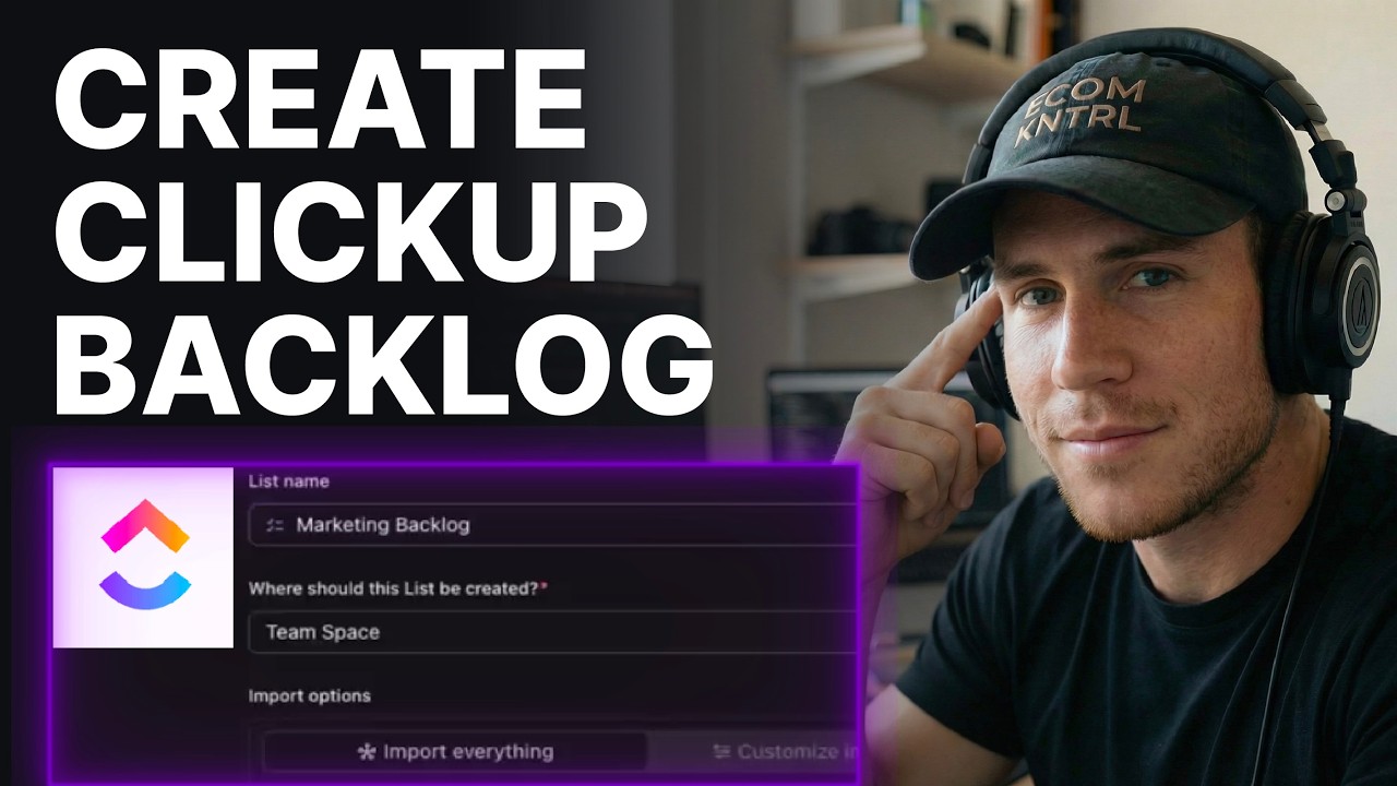 How To Create A Backlog In ClickUp (2026) | Task Management