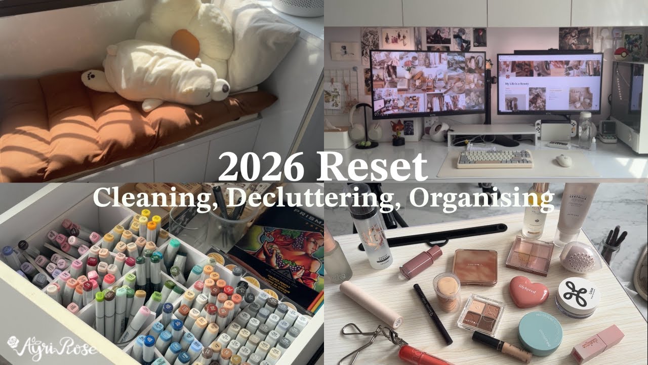 2026 Reset 🧹 Cleaning, decluttering, organising, preparing for the new year