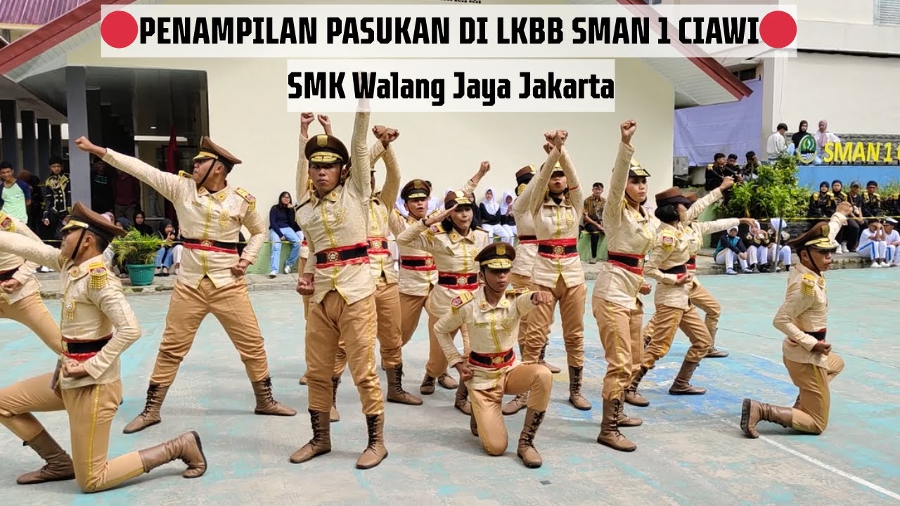 🔴KEREN🔴Penampilan Paskibra SMK Walang Jaya Jakarta di LKBB SMAN 1 Ciawi
