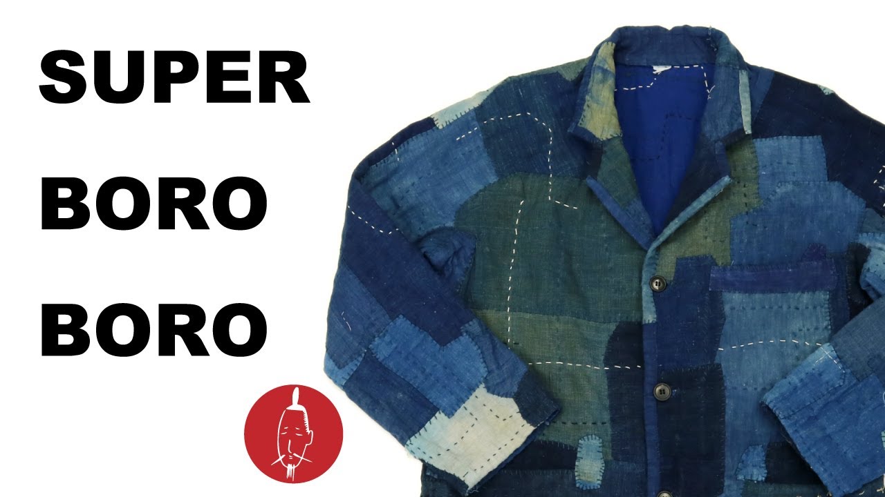 SUPER BORO BORO INDIGO BLUE JACKET/MADE BY MITSUGU SASAKI/スーパーボロボロインディゴブルー刺し子ジャケット