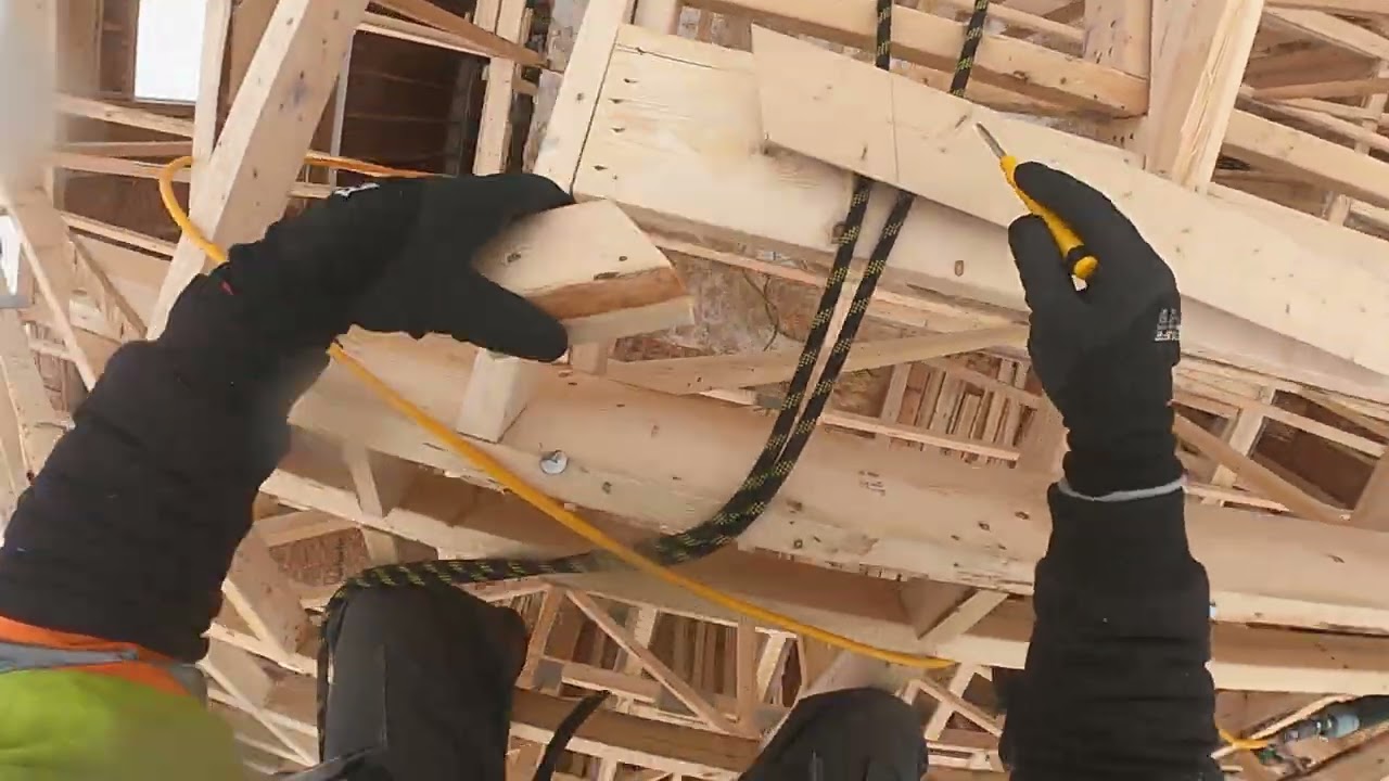Roof fill-in framing