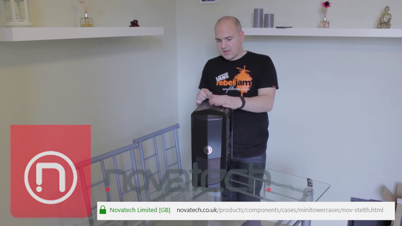 Best Gaming PC Case Under &pound;20 Novatech Stealth Unboxing