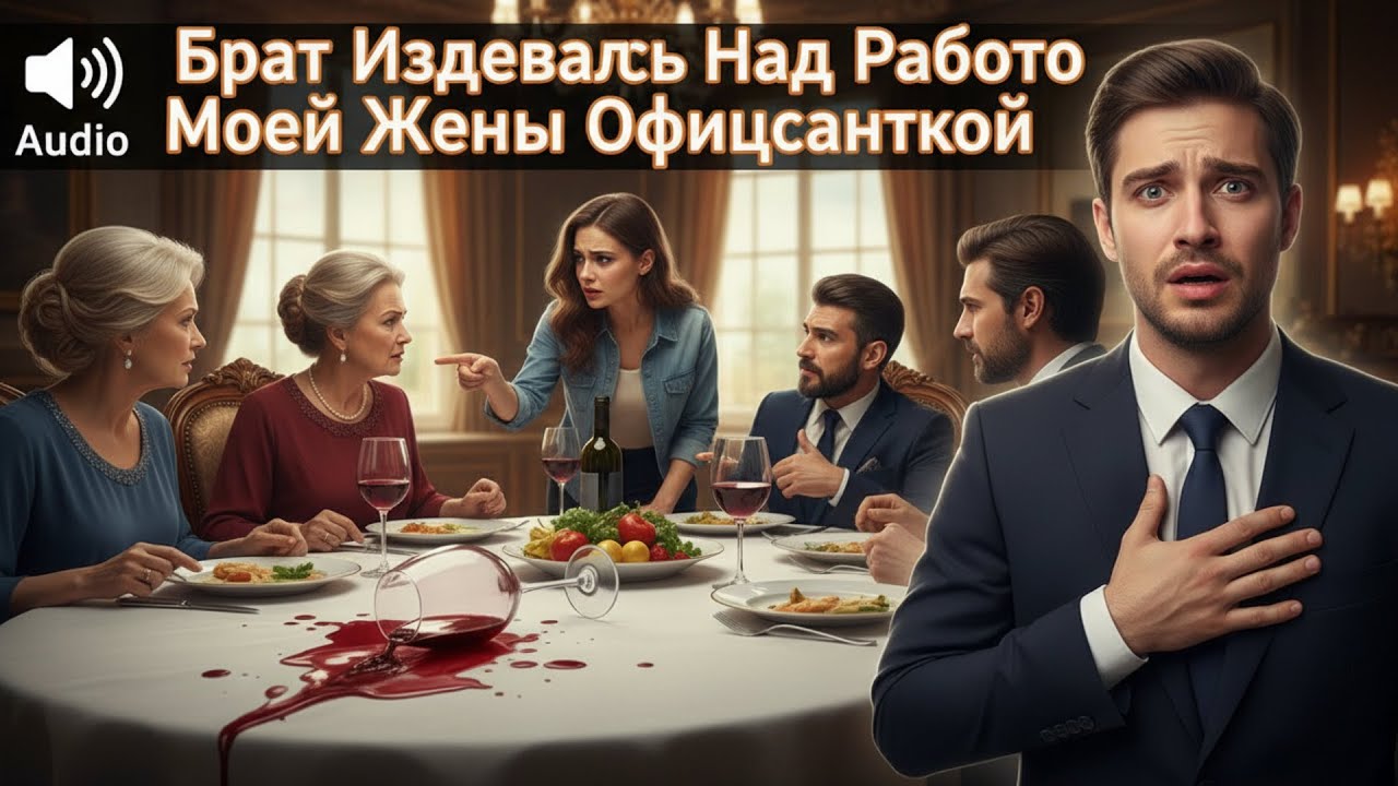 Брат высмеял работу официантки жены на семейном ужине, но это разоблачило его собственные тайны.