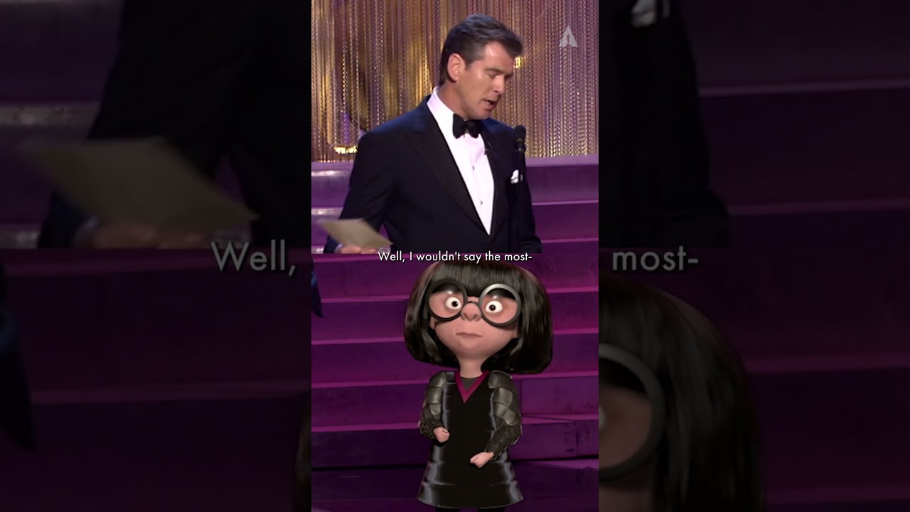 Edna Mode & Pierce Brosnan Present Best Costume Design at the 77th 